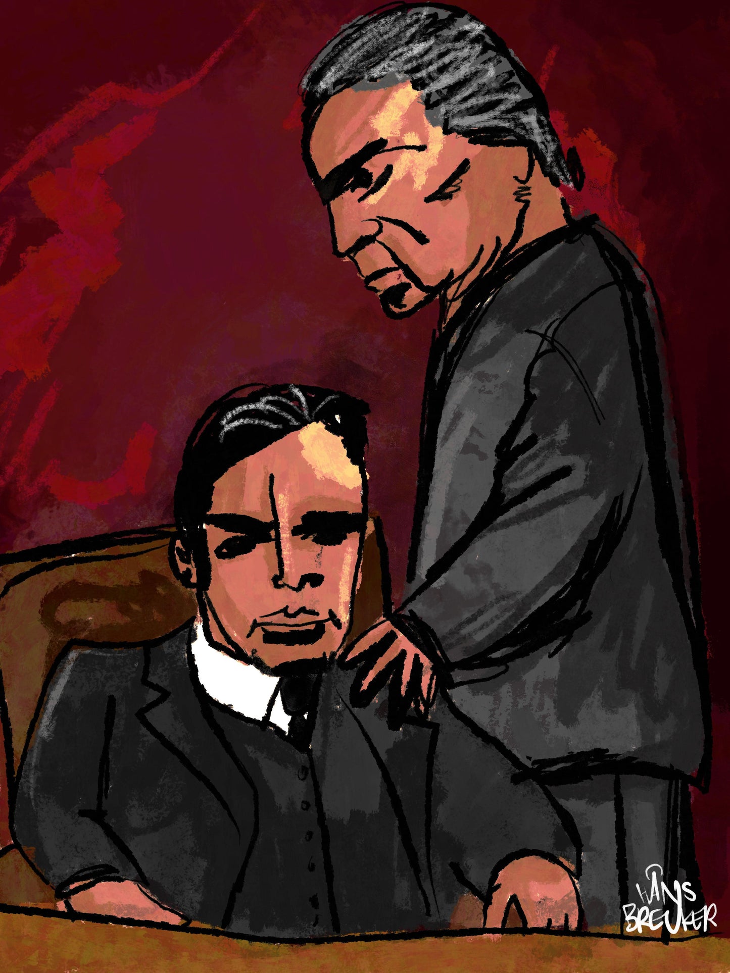 Father and Son - Hans Breuker