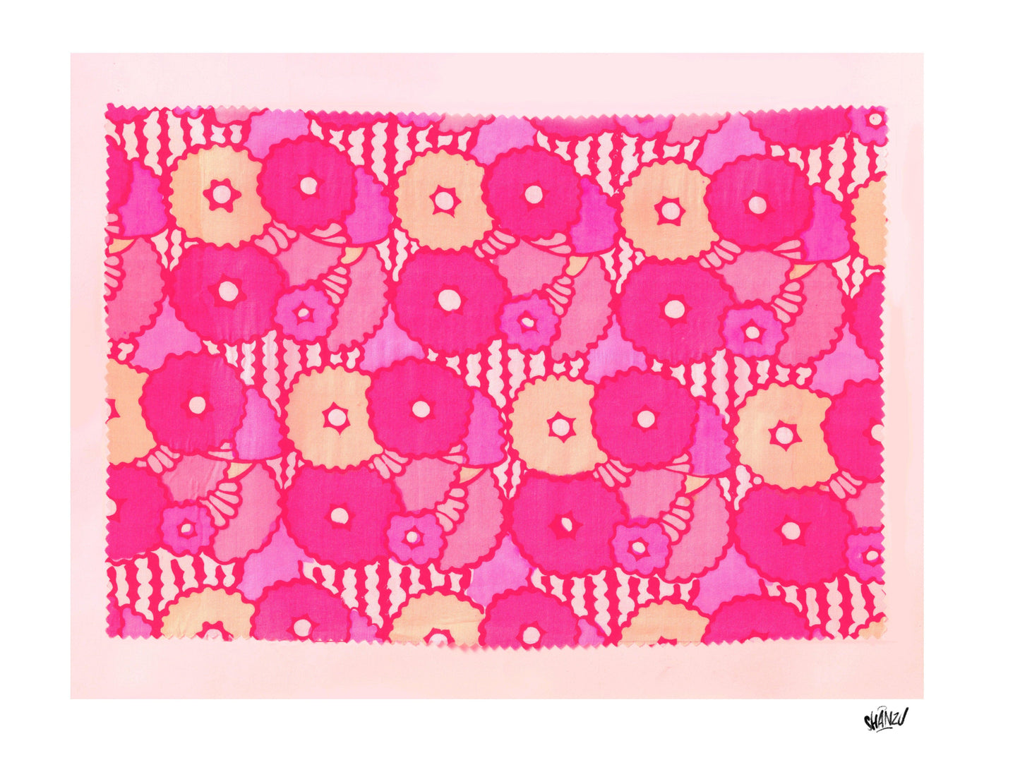 Flower power pink - Hans Breuker