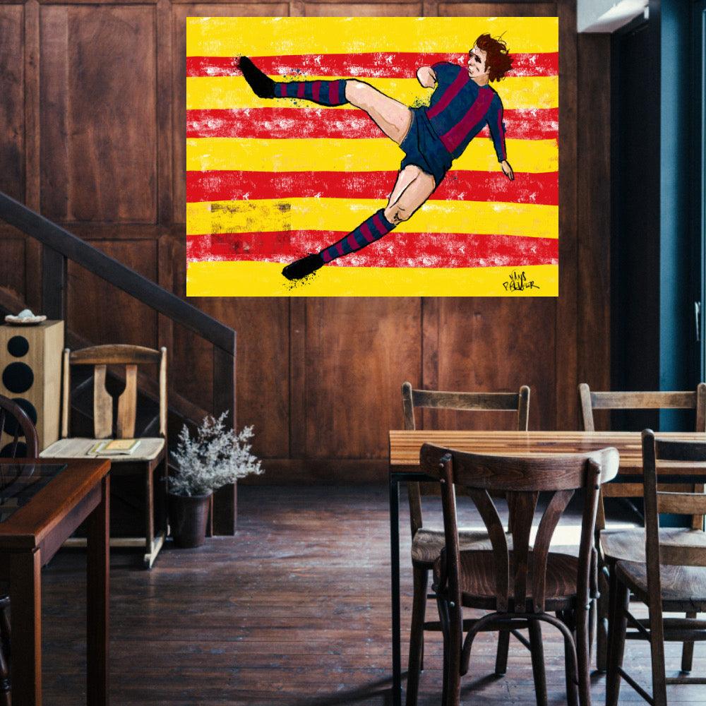 Johan Cruiff, un momento dado SALE 80 x 60 cm. - Hans Breuker