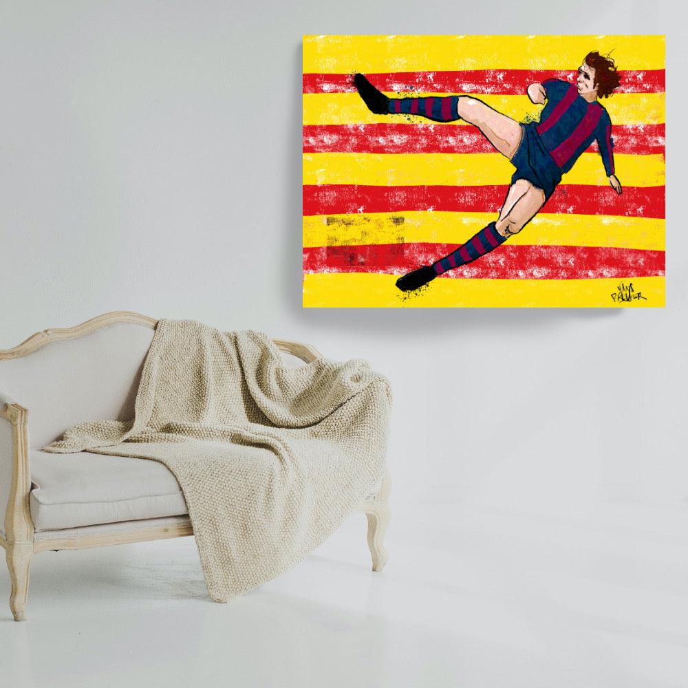 Johan Cruiff, un momento dado SALE 80 x 60 cm. - Hans Breuker