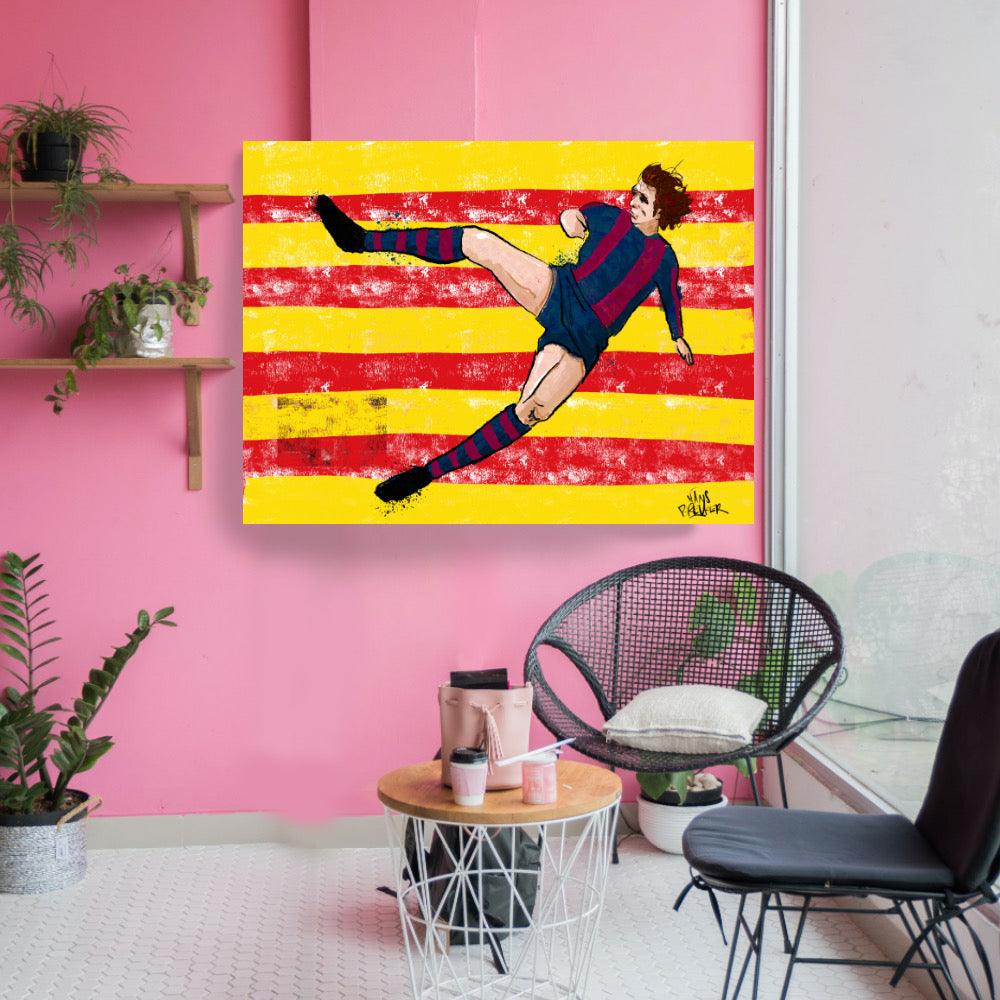 Johan Cruiff, un momento dado SALE 80 x 60 cm. - Hans Breuker