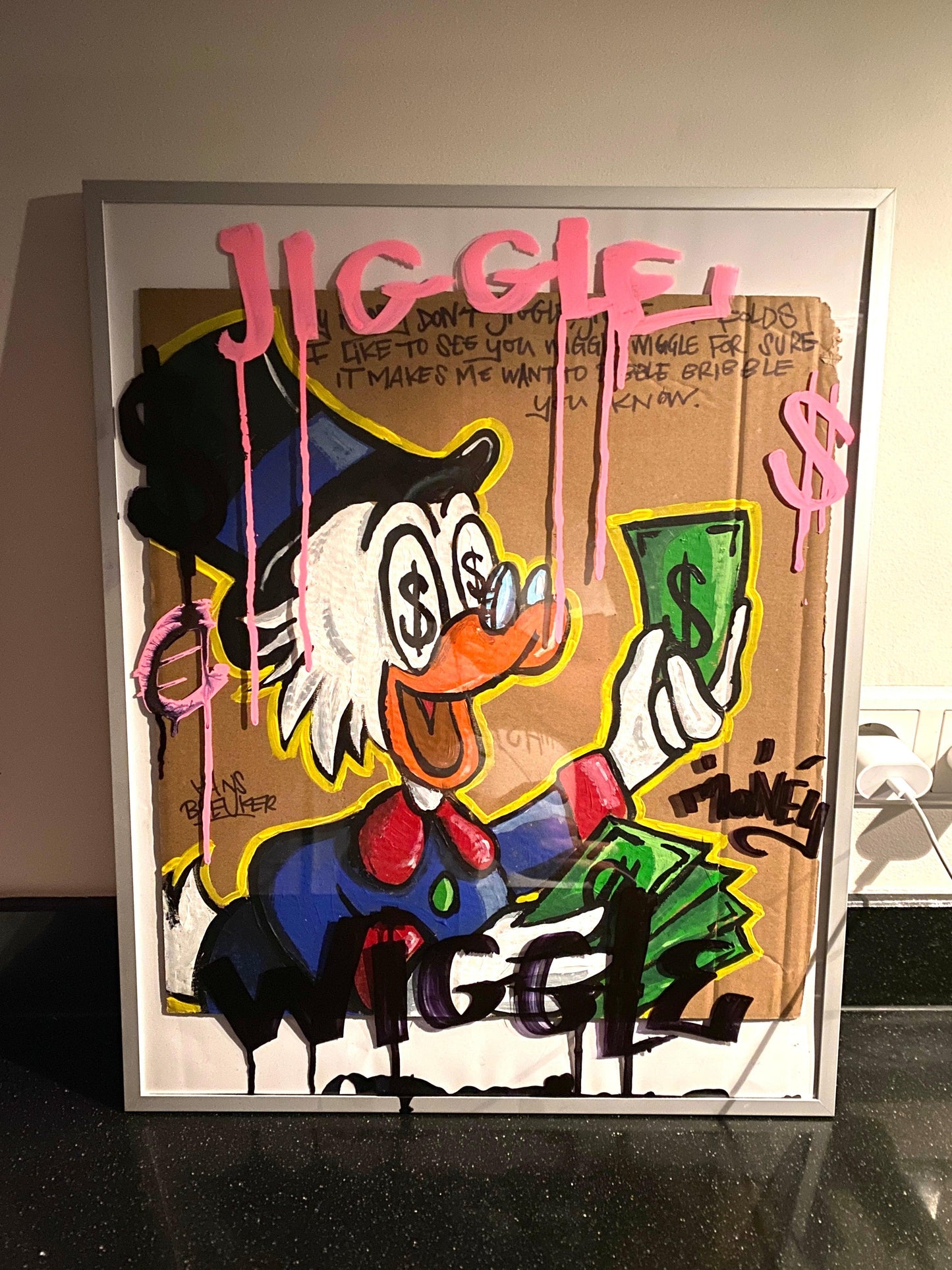 Wiggle. Dagober 40 x 50 cm. - Hans Breuker