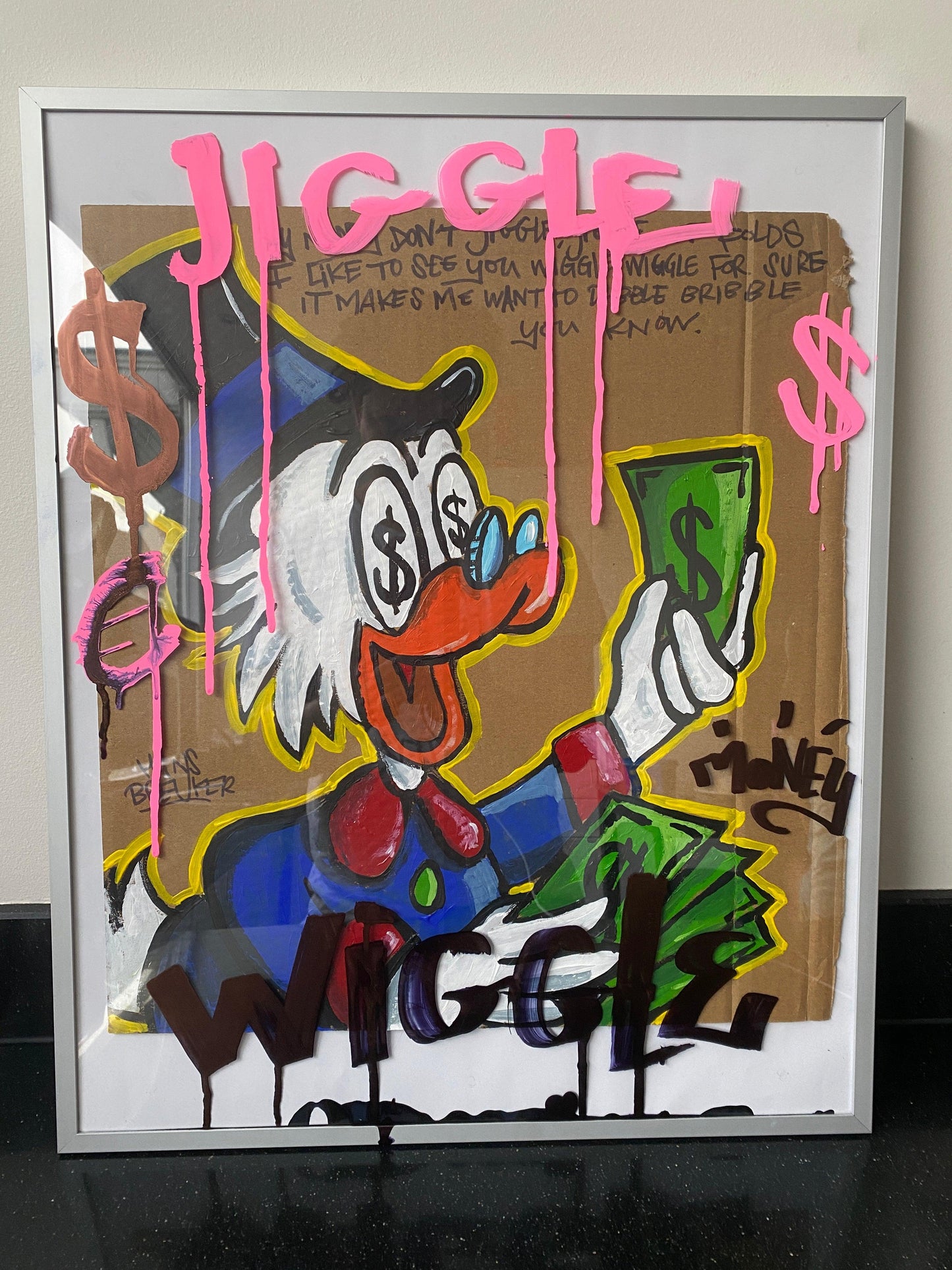 Wiggle. Dagober 40 x 50 cm. - Hans Breuker
