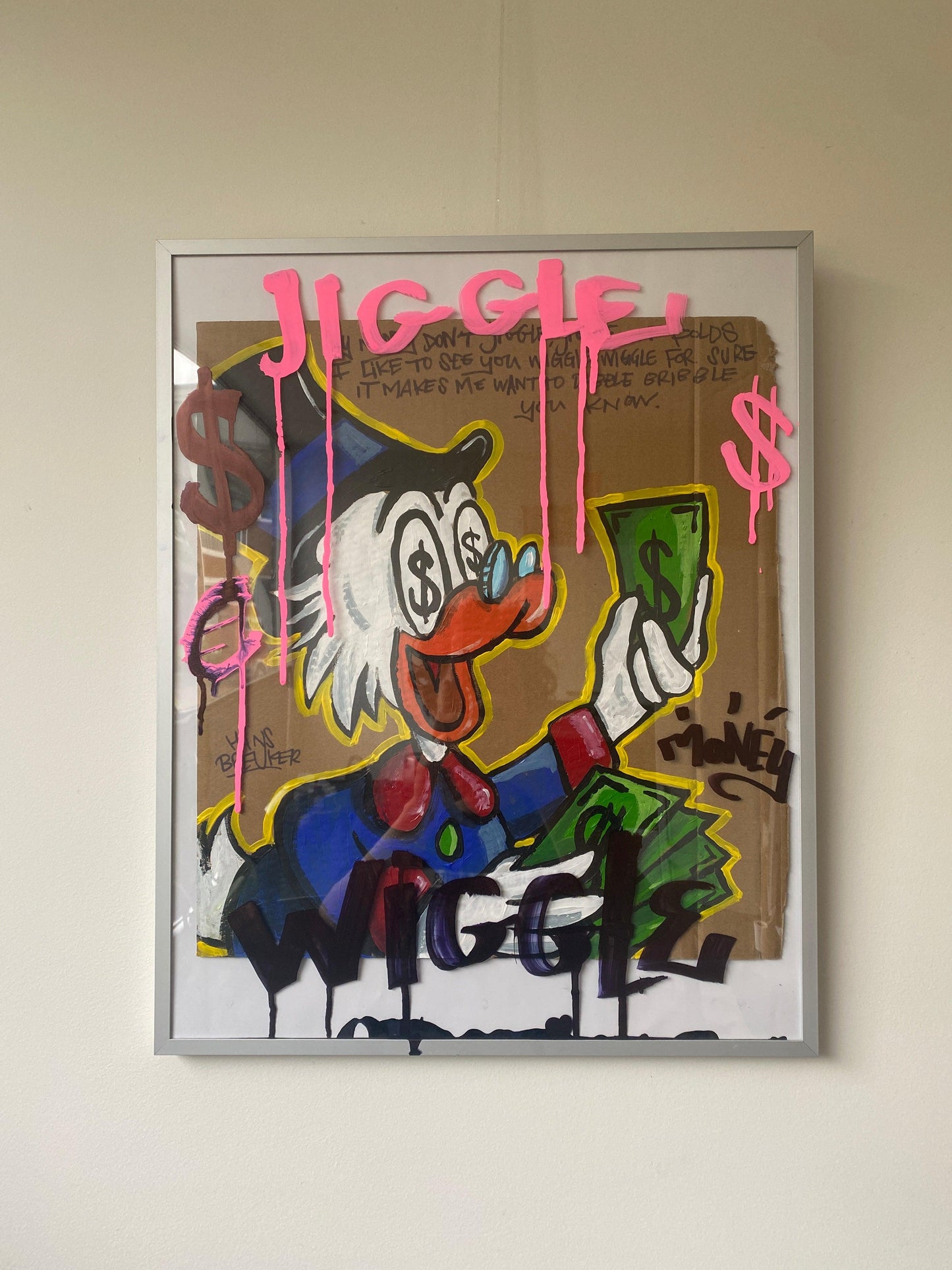 Wiggle. Dagober 40 x 50 cm. - Hans Breuker
