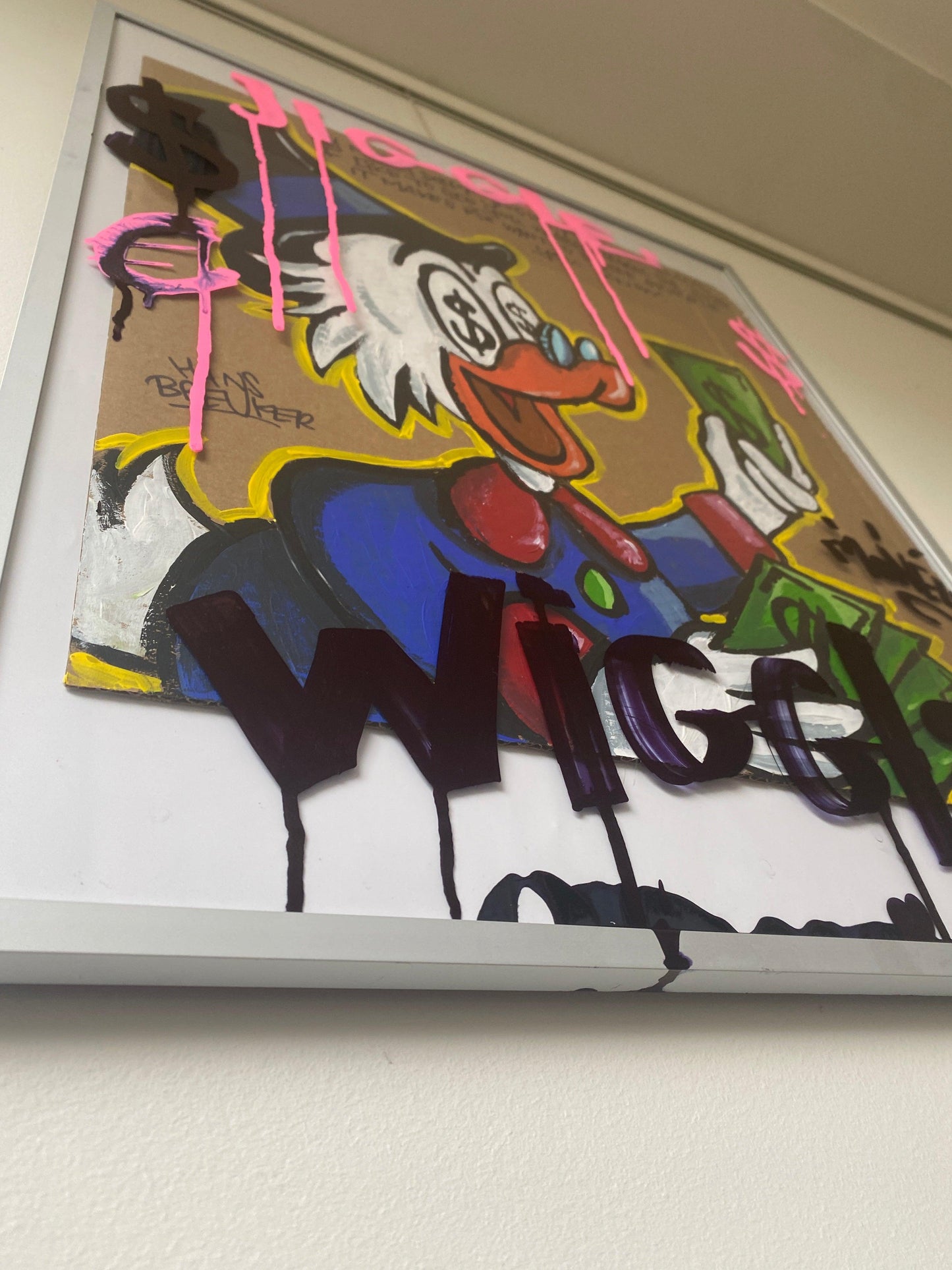 Wiggle. Dagober 40 x 50 cm. - Hans Breuker