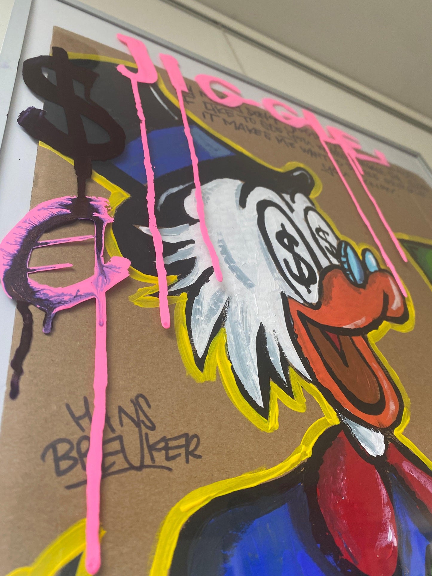 Wiggle. Dagober 40 x 50 cm. - Hans Breuker