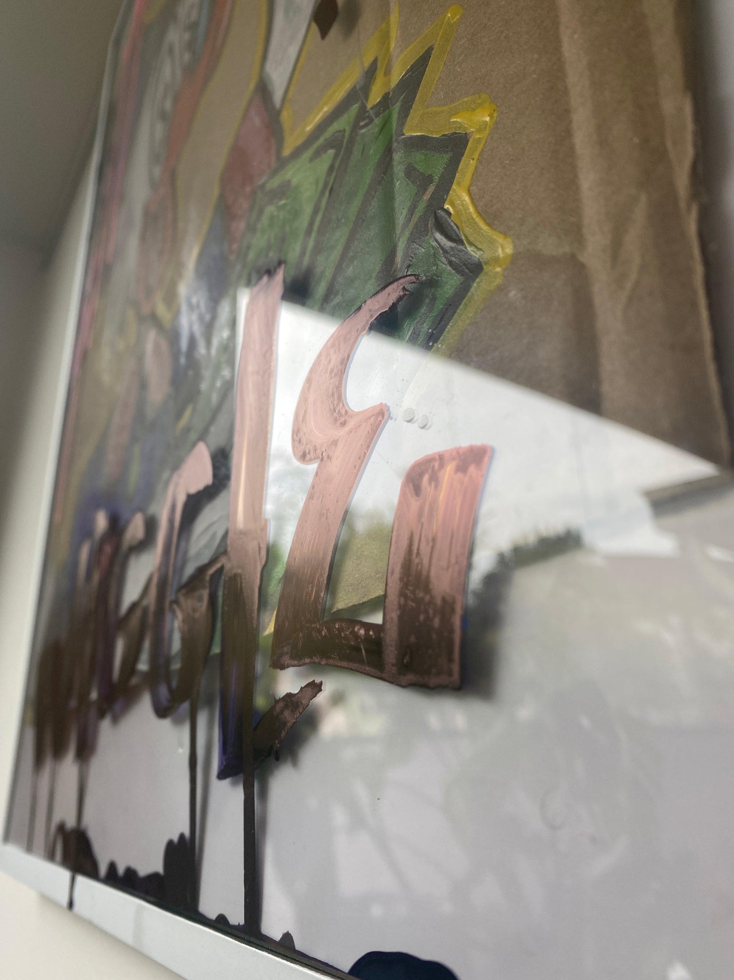 Wiggle. Dagober 40 x 50 cm. - Hans Breuker