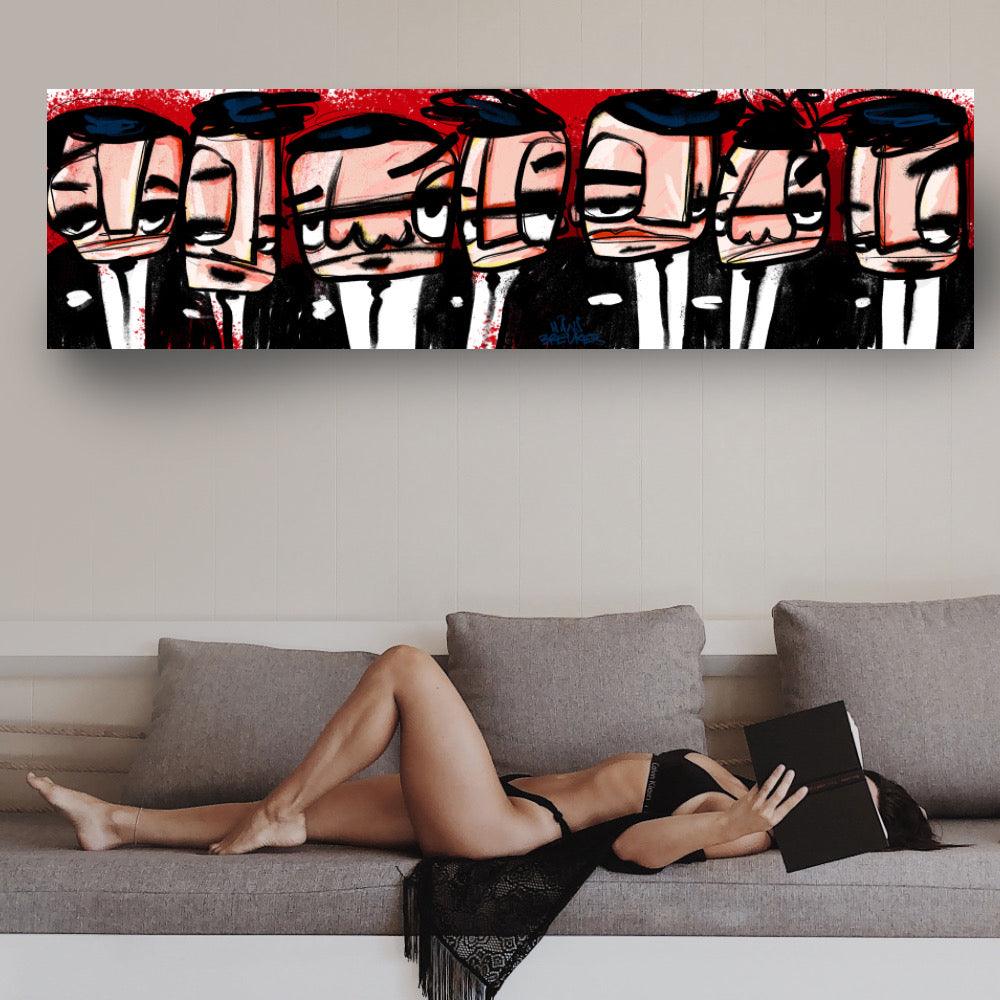 Many Men. 200 x 70 cm. - Hans Breuker