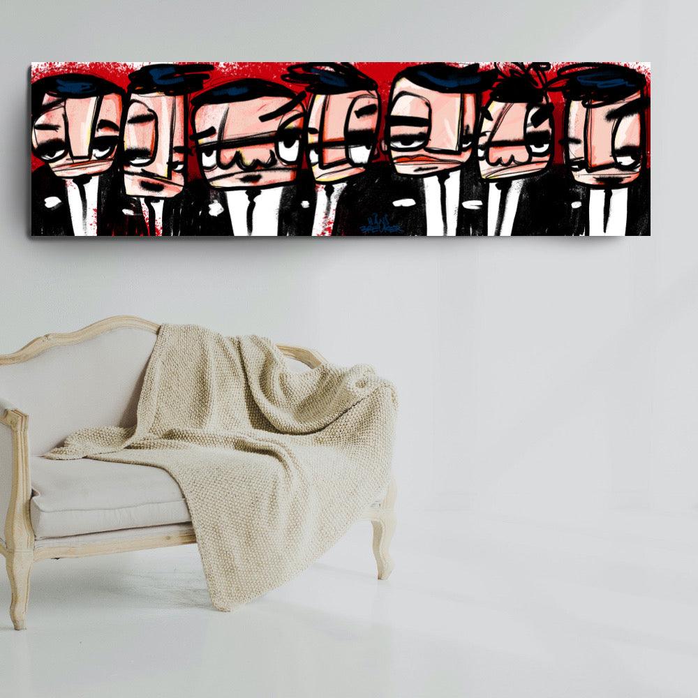 Many Men. 200 x 70 cm. - Hans Breuker