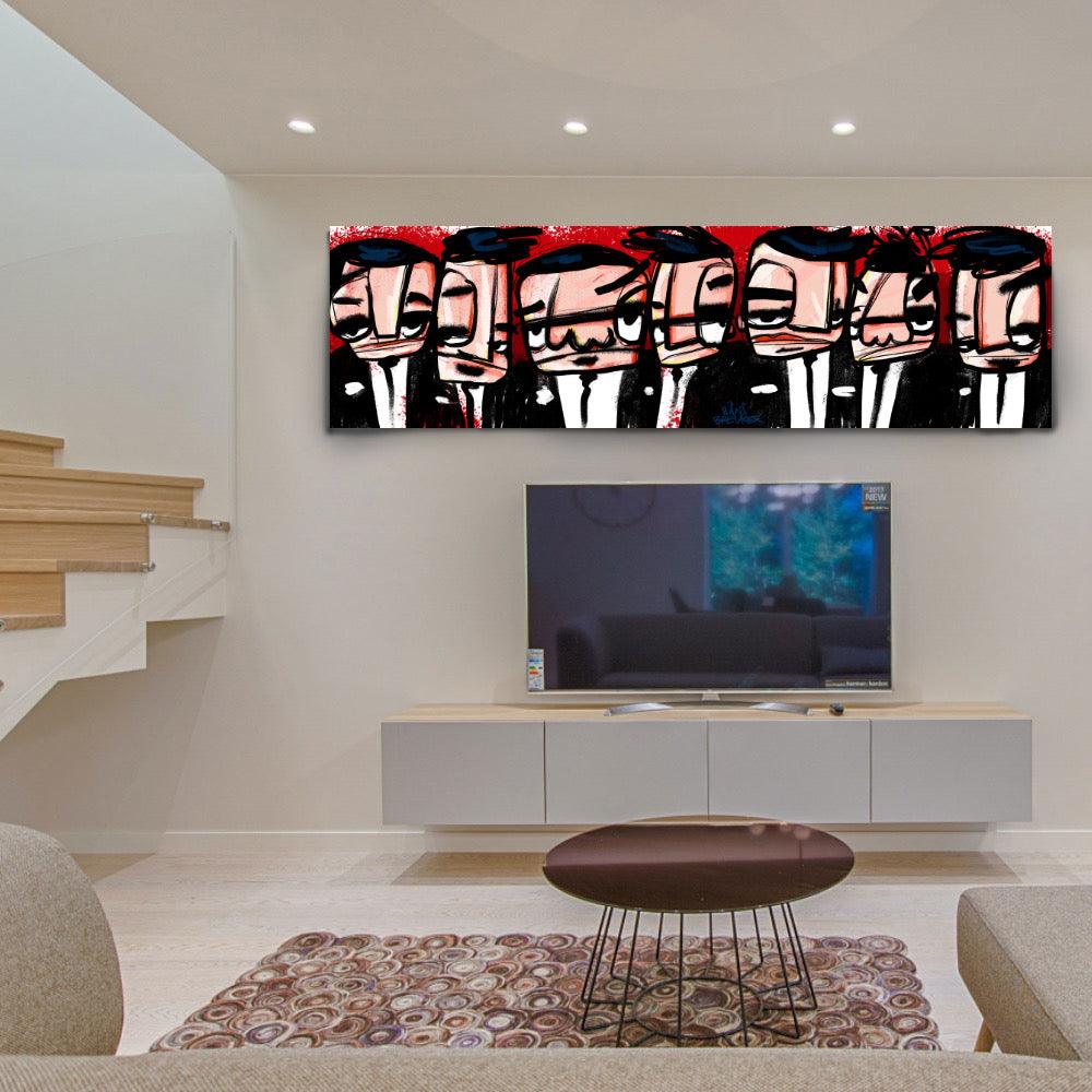 Many Men. 200 x 70 cm. - Hans Breuker