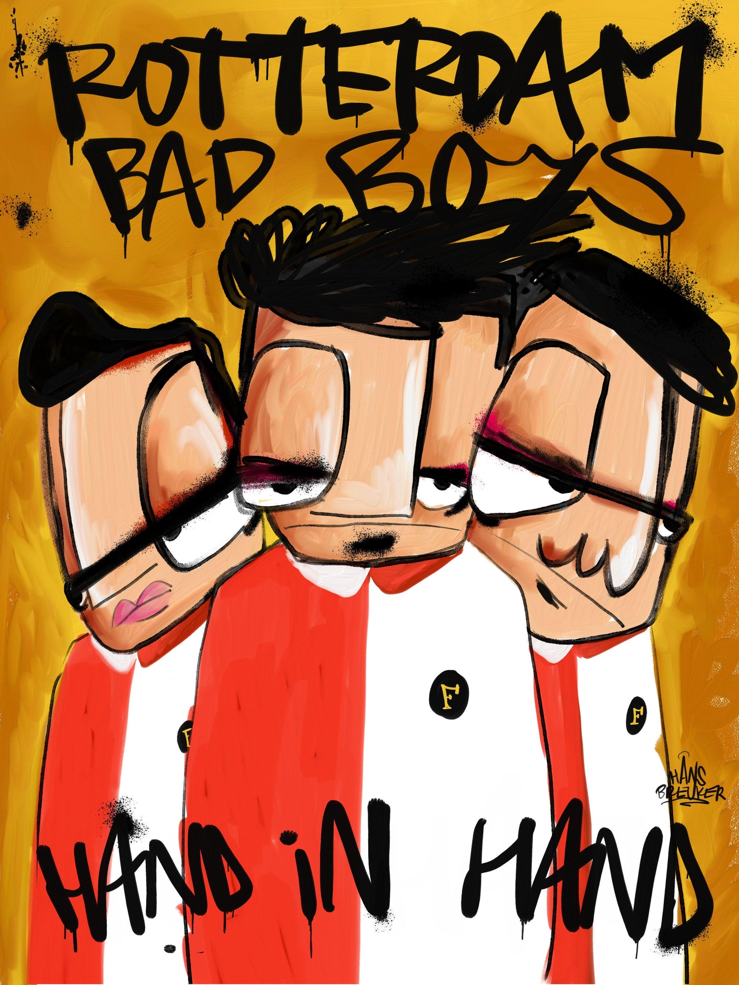 Rotterdam Bad Boys hand in hand - Hans Breuker