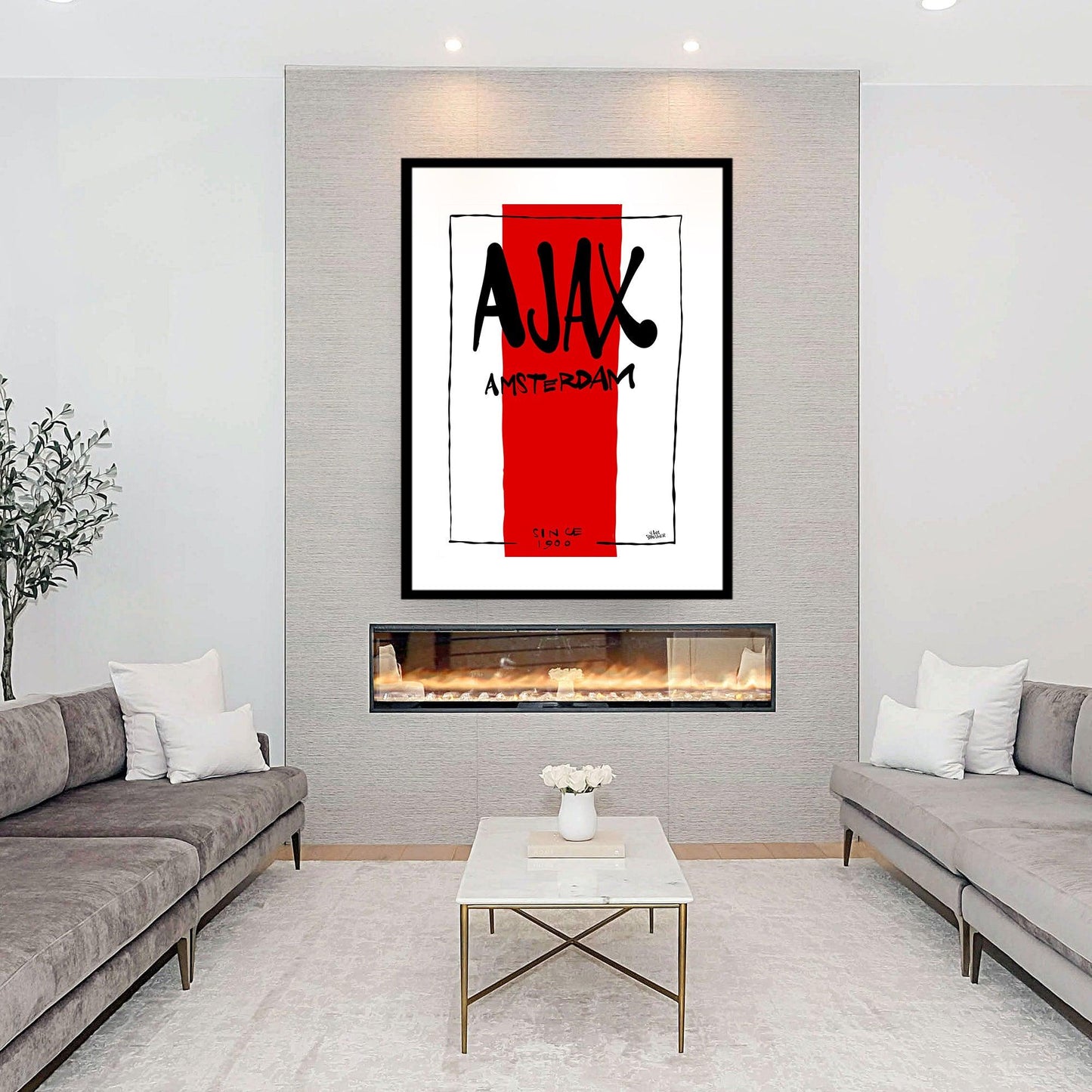 Sierlijke Ajax poster cadeau - Hans Breuker