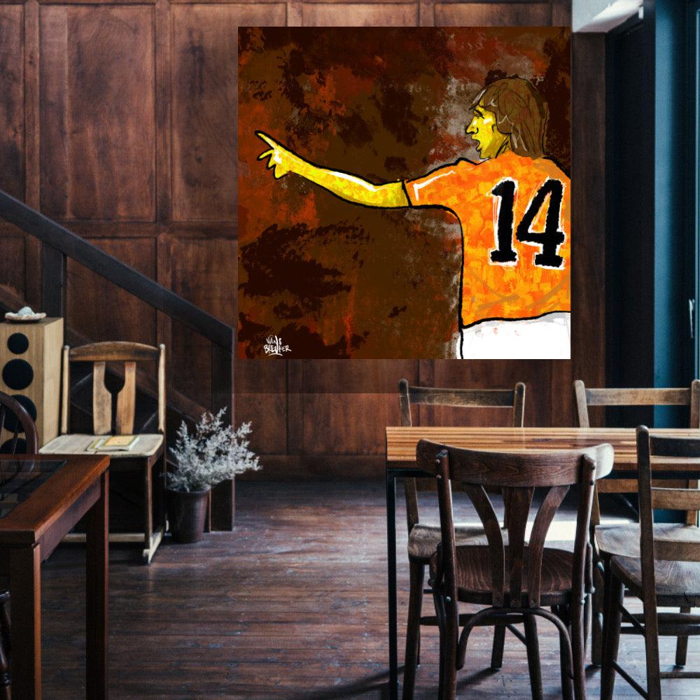 Johan Cruijff in oranje - Hans Breuker