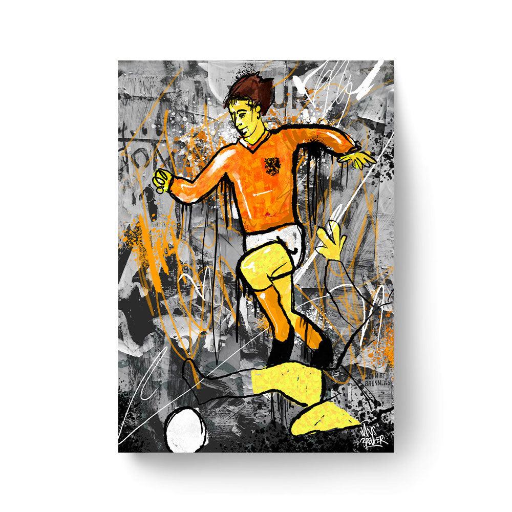 Johan Cruijff streetart - Hans Breuker