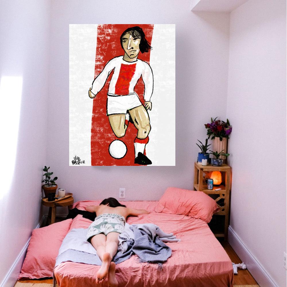 Johan Cruijff voetballend - Hans Breuker