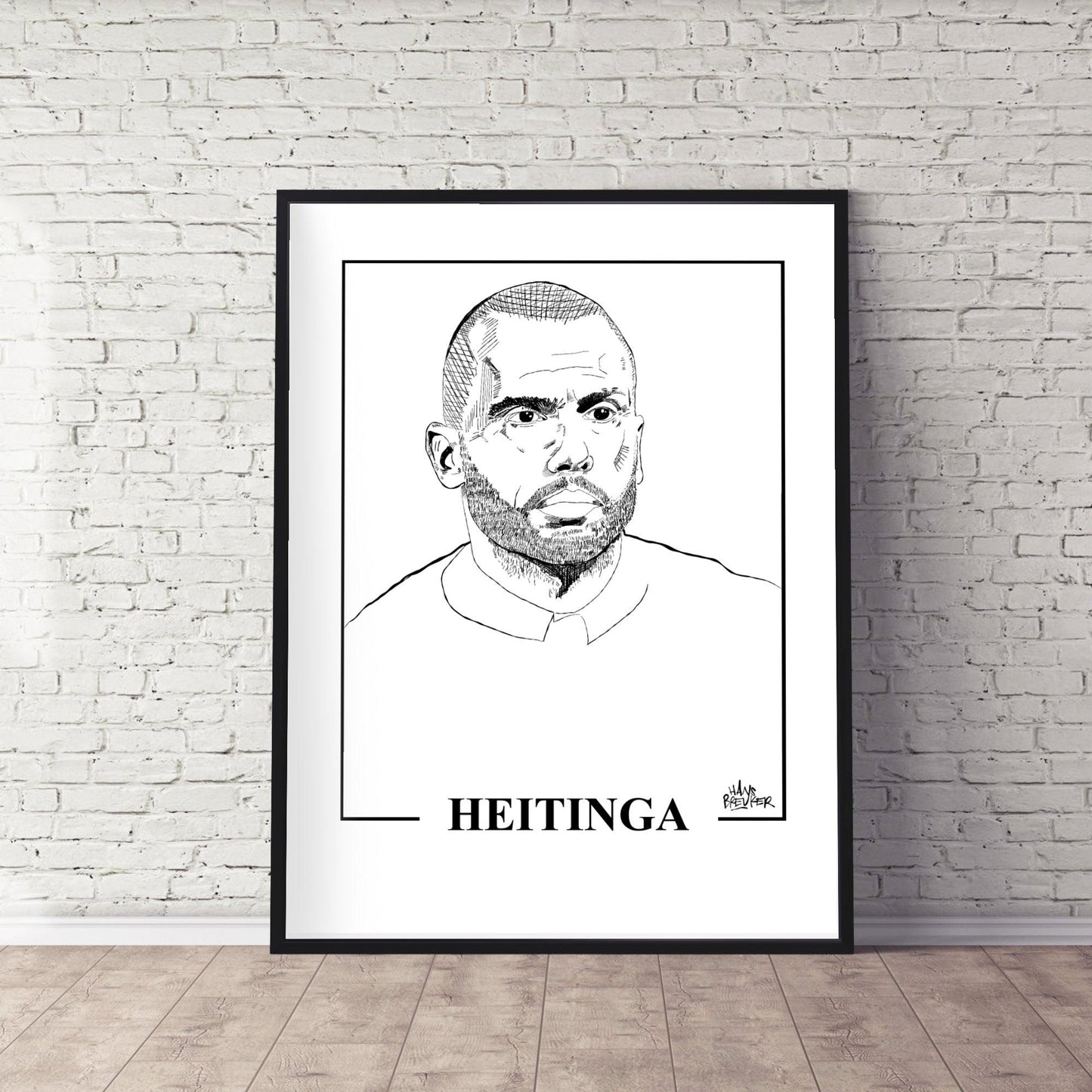 Johnny Heitinga gelimiteerd portret - Hans Breuker