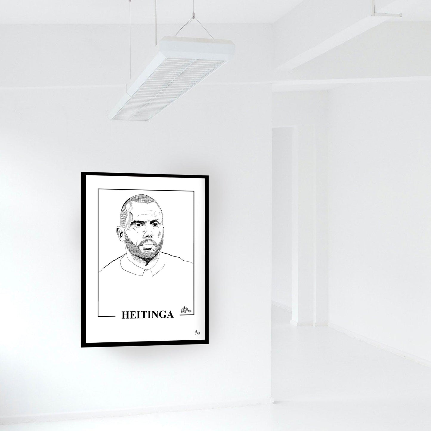 Johnny Heitinga gelimiteerd portret - Hans Breuker