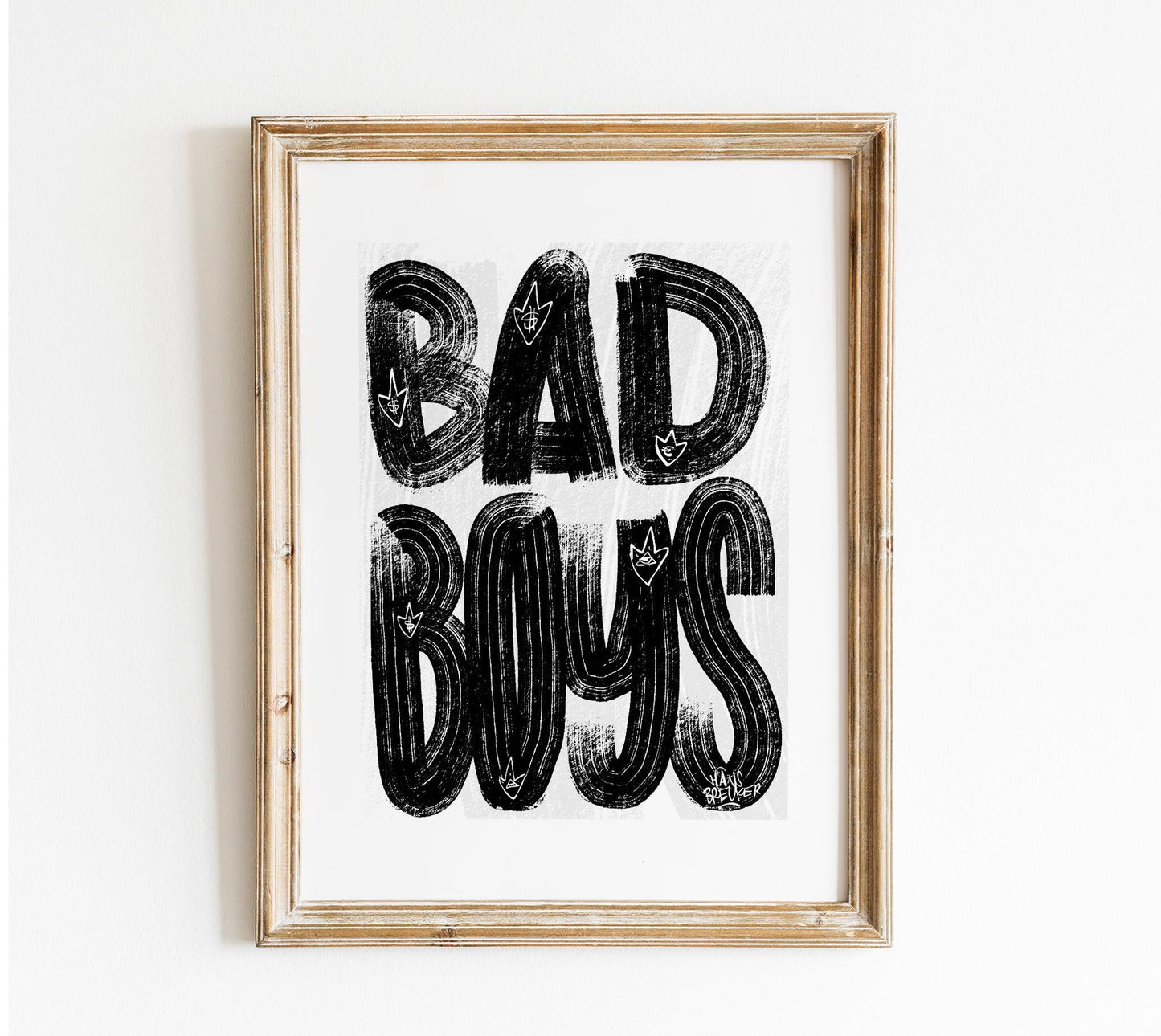 Letters Bad Boys - Hans Breuker