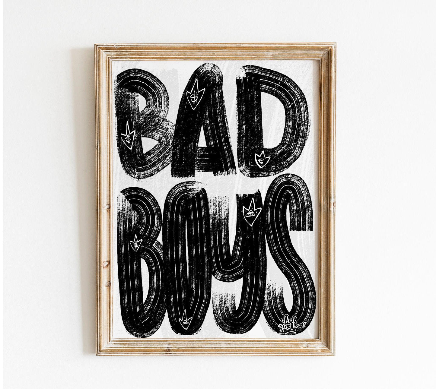 Letters Bad Boys - Hans Breuker