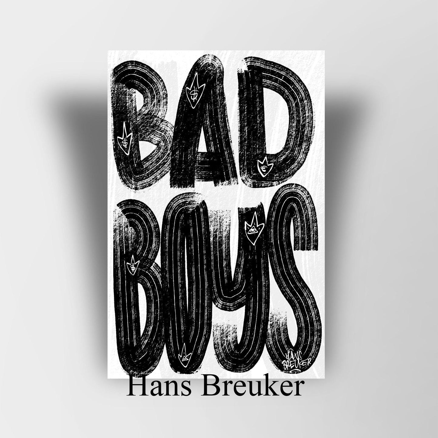 Letters Bad Boys - Hans Breuker