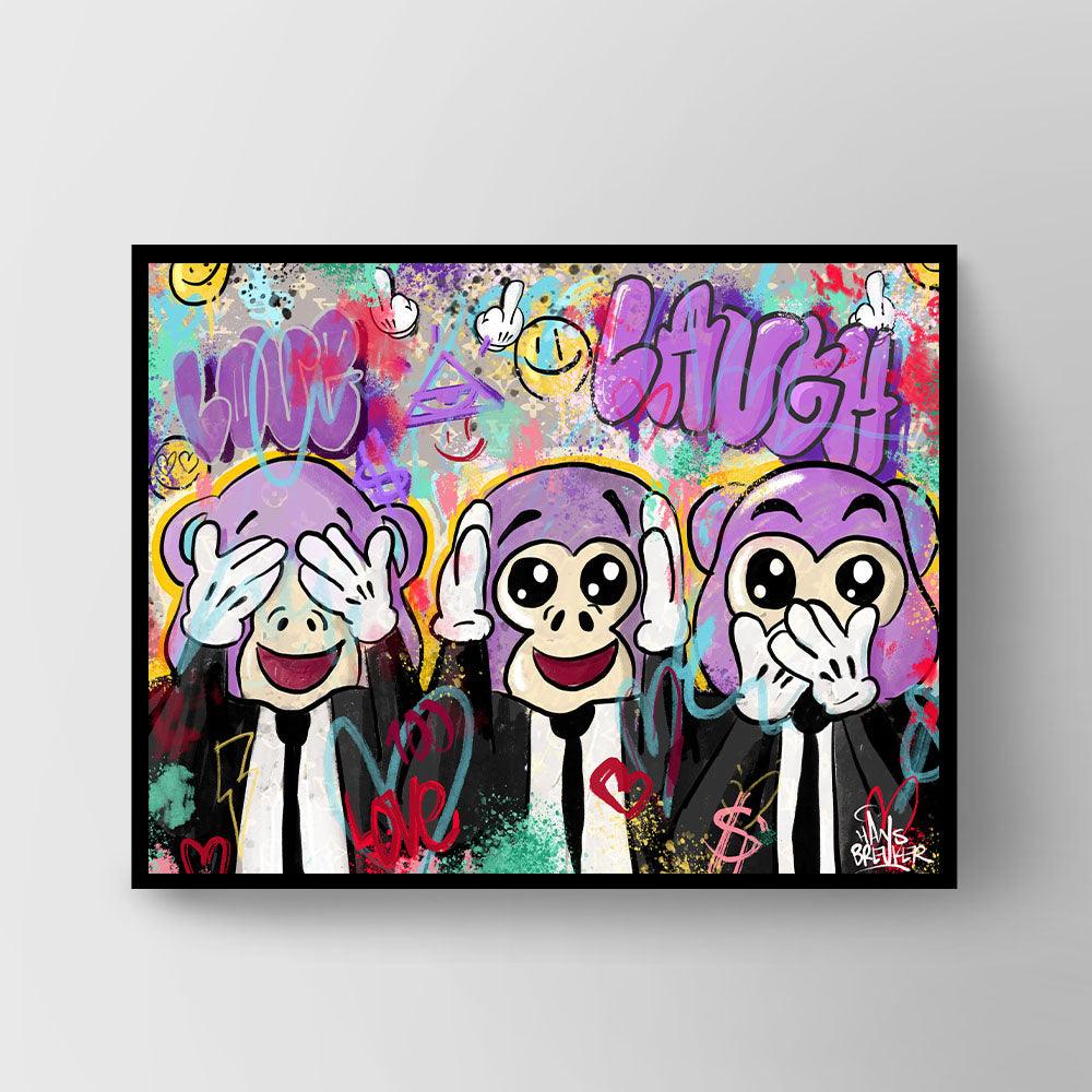 Love, Laugh, Monkeys - Hans Breuker
