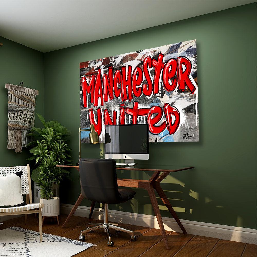 Manchester United graffiti - Hans Breuker