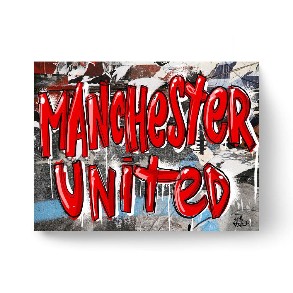 Manchester United graffiti - Hans Breuker