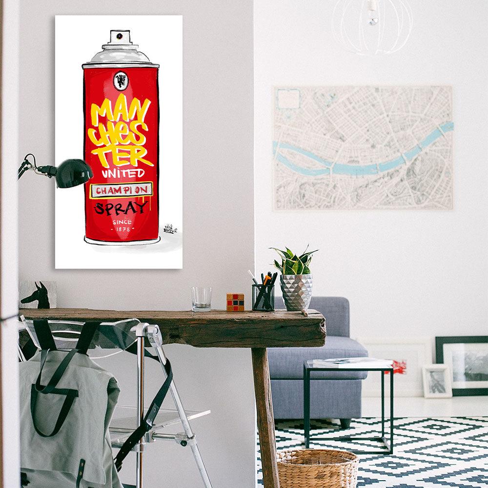 Manchester United Champion spray - Hans Breuker