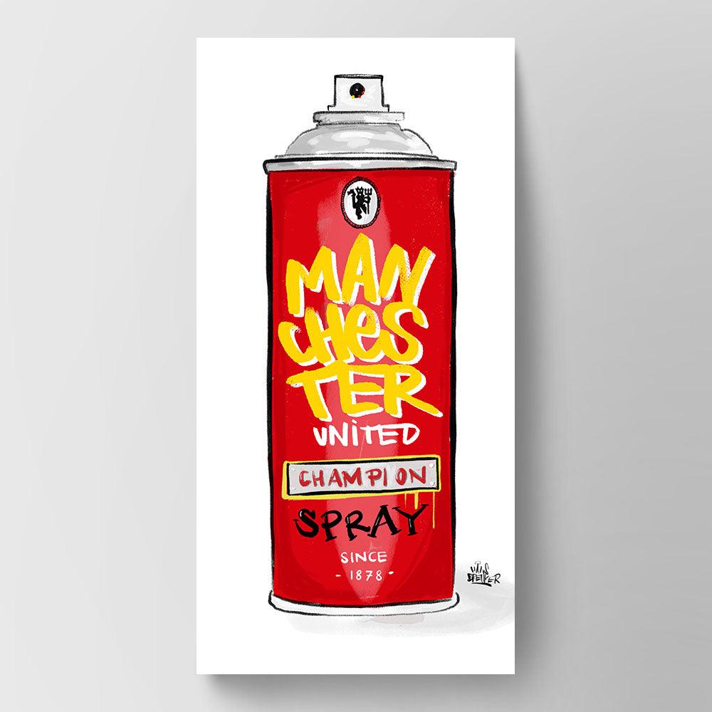 Manchester United Champion spray - Hans Breuker