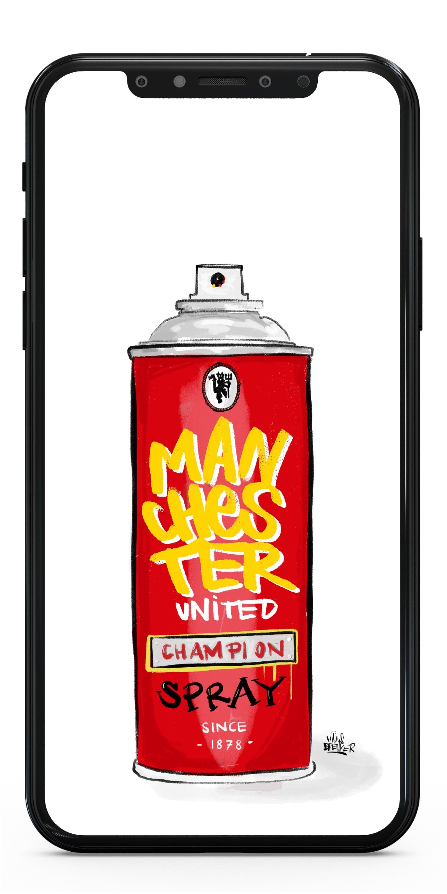 Manchester United Champion spray - Hans Breuker
