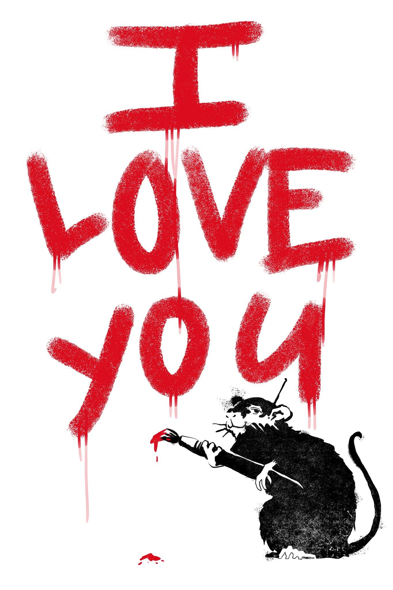 I love Amsterdam streetart rat. AAN TE PASSEN - Hans Breuker