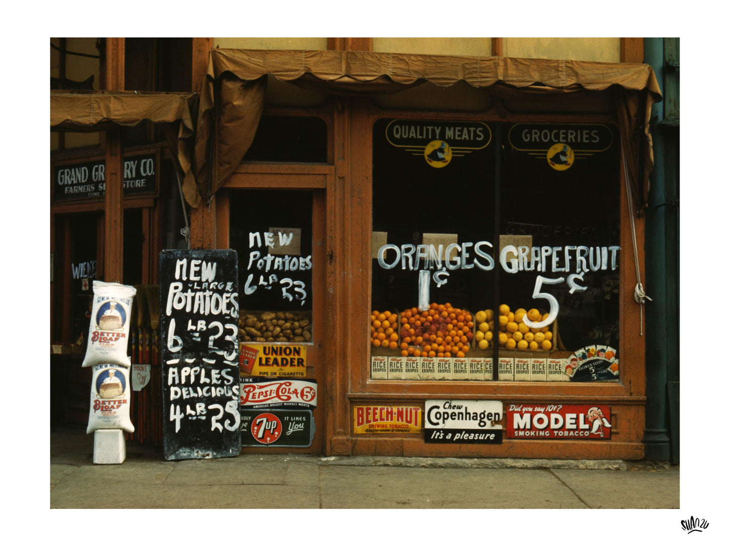 New potatoes - storefront - Hans Breuker