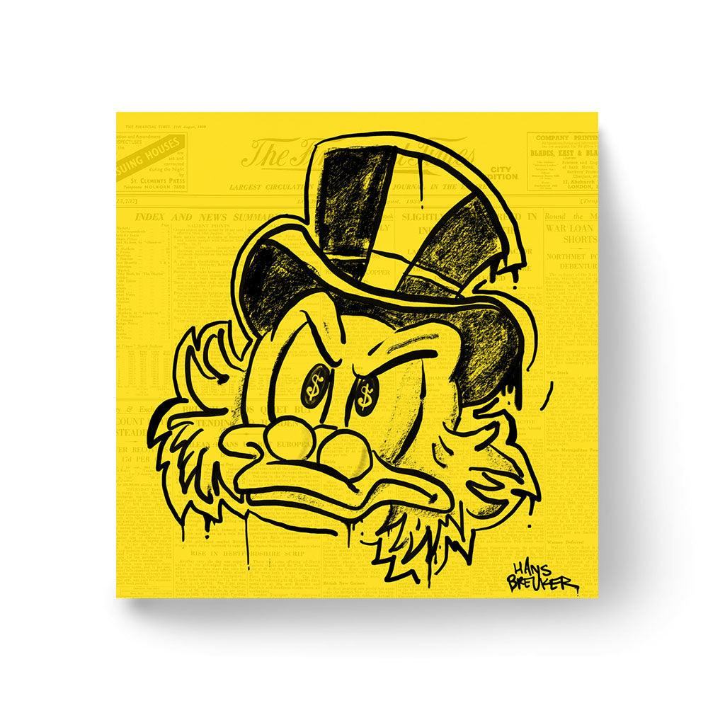Scrooge on yellow Financial Times - Hans Breuker