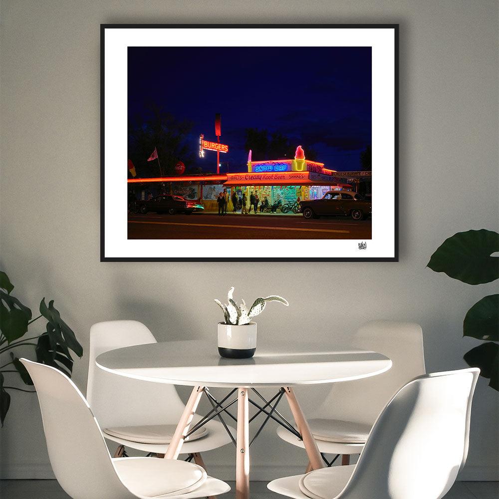Neon glow by night - Hans Breuker