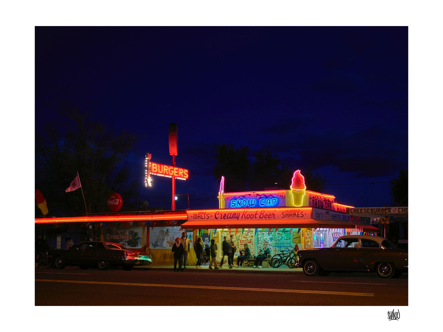Neon glow by night - Hans Breuker