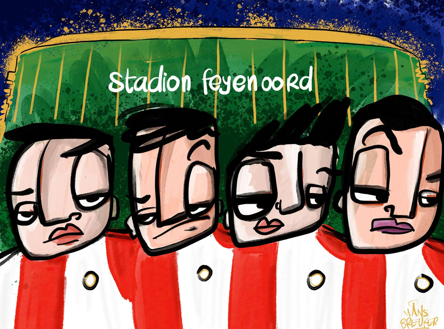 Stadion Feyenoord, De kuip - Hans Breuker