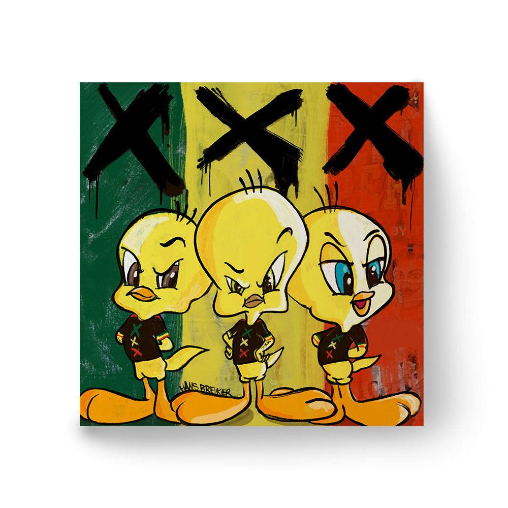 Three little birds Amsterdam art - Hans Breuker