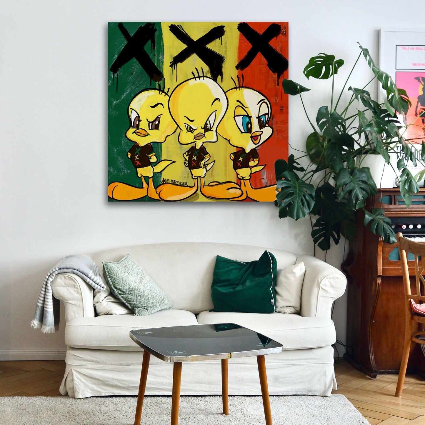 Three little birds Amsterdam art - Hans Breuker