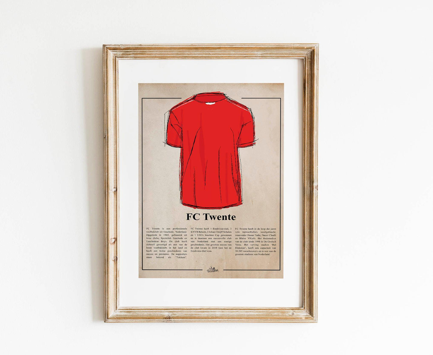 FC TWente shirt poster - Hans Breuker
