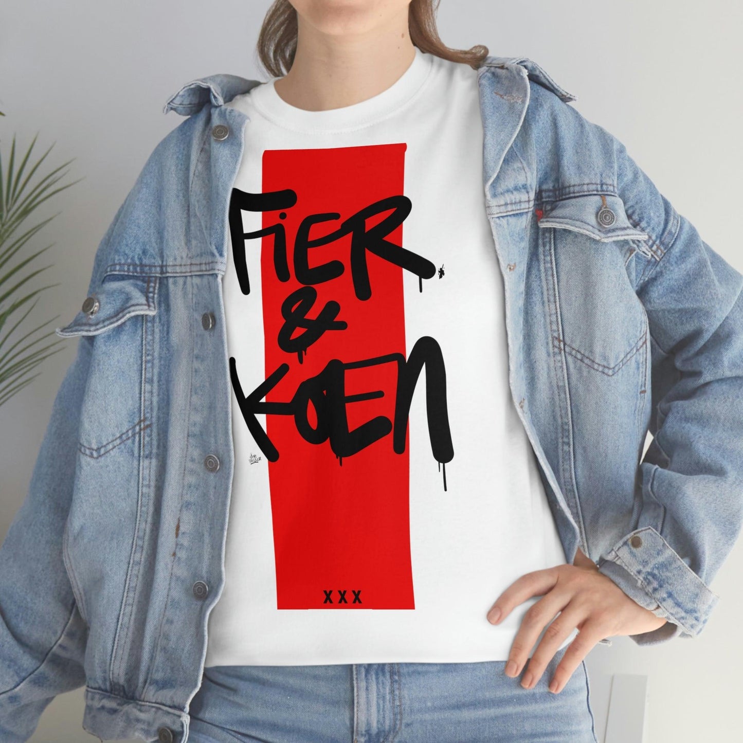 Fier en Koen. Ajax Amsterdam fan t-shirt. - Hans Breuker