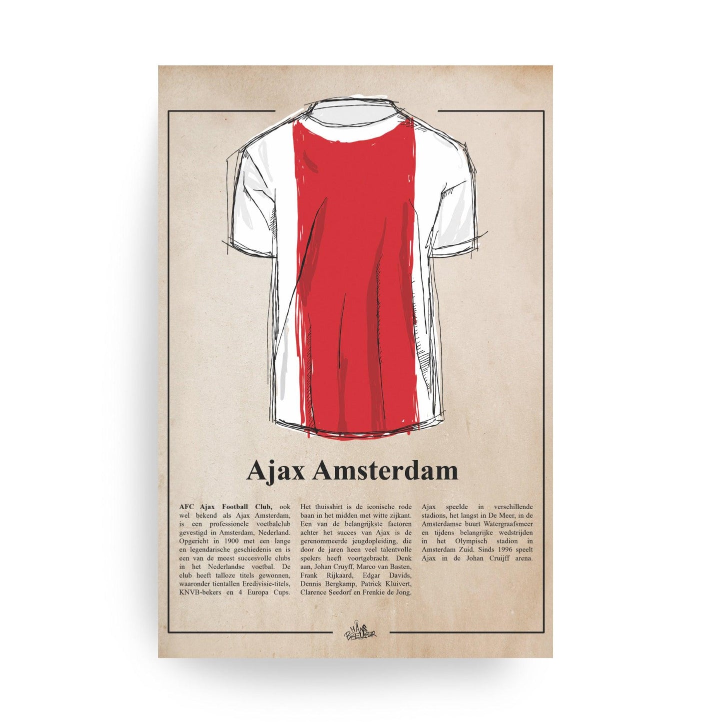Het Amsterdam Ajax shirt - Hans Breuker