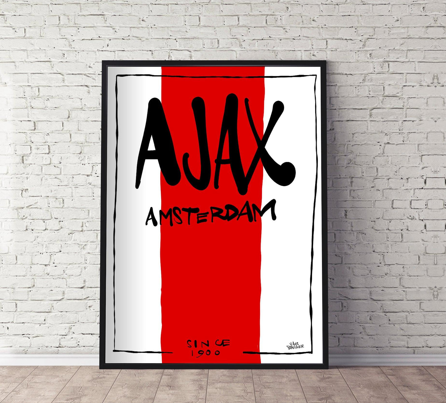 Sierlijke Ajax poster cadeau - Hans Breuker