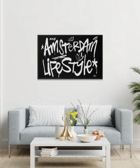 Amsterdam lifestyle streetart letters - Hans Breuker