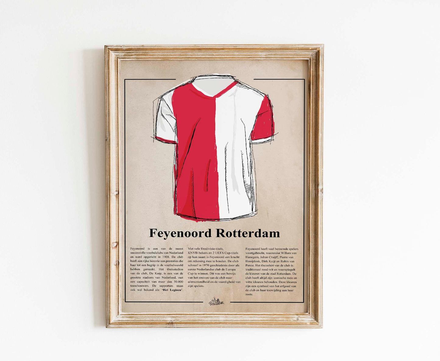 Feyenoord shirt poster - Hans Breuker