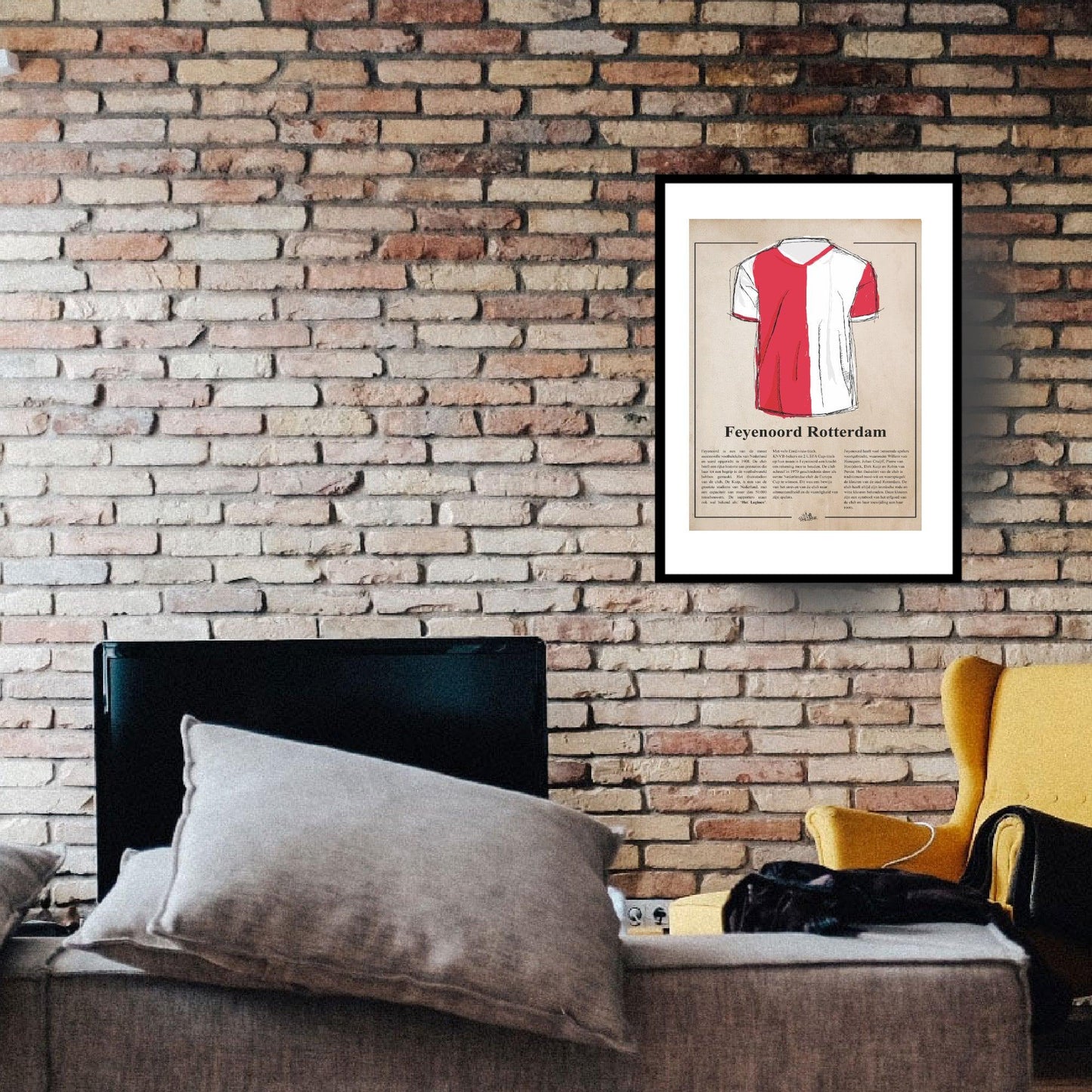 Feyenoord shirt poster - Hans Breuker