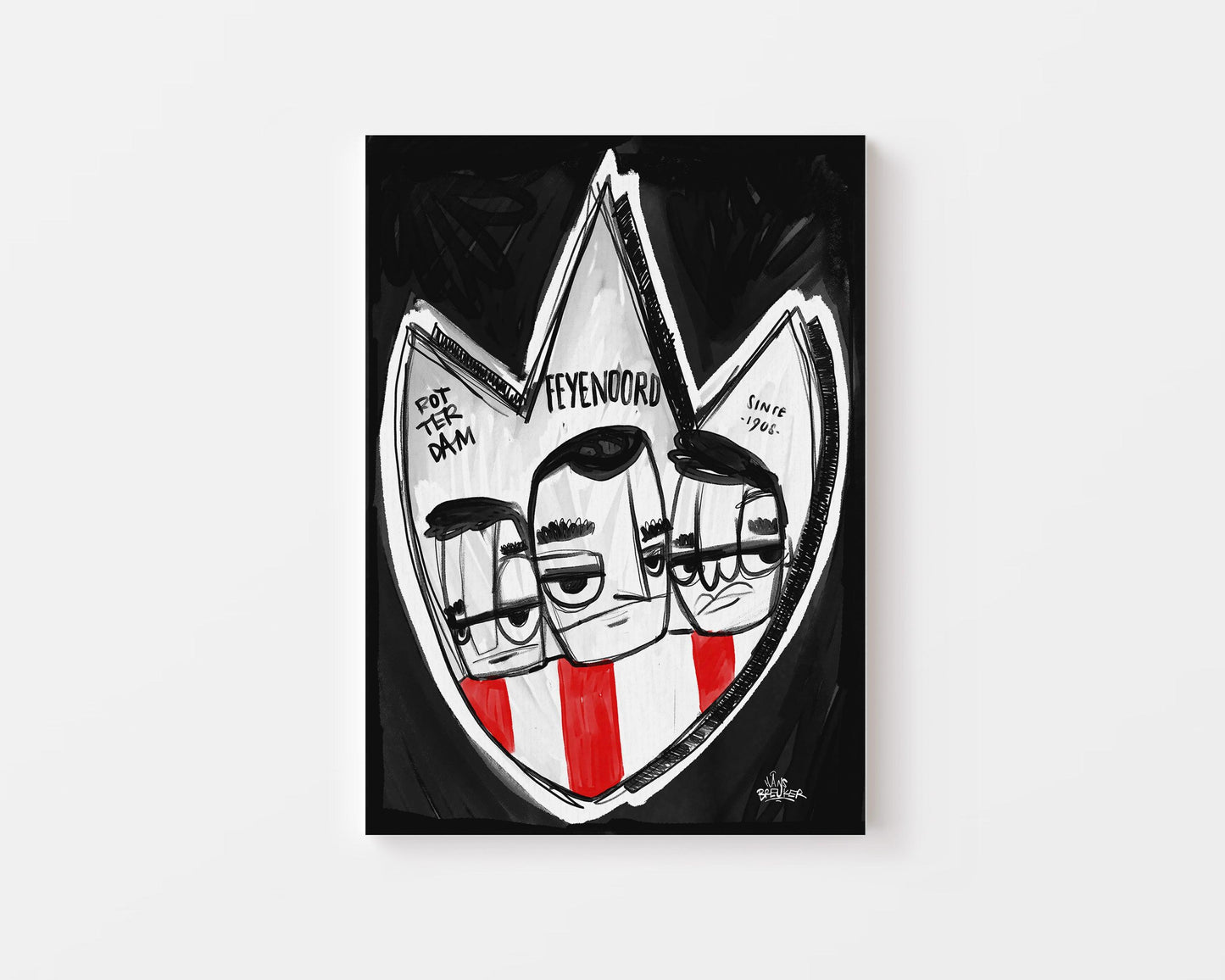 Feyenoord poster cadeau - Hans Breuker