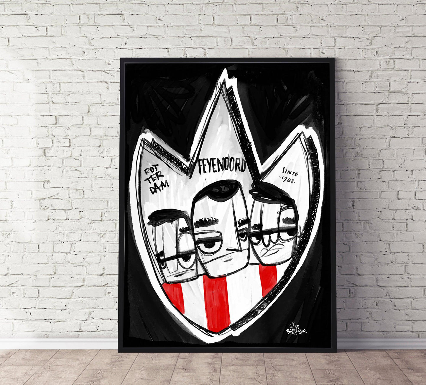 Feyenoord poster cadeau - Hans Breuker