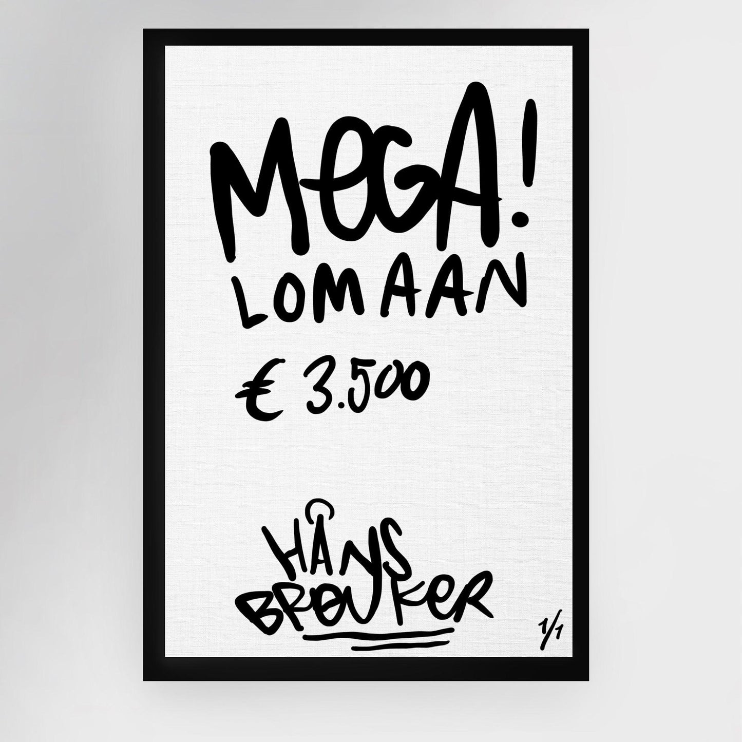 MEGA! Lomaan 80 x 120 cm. 1 stuk beschikbaar. - Hans Breuker