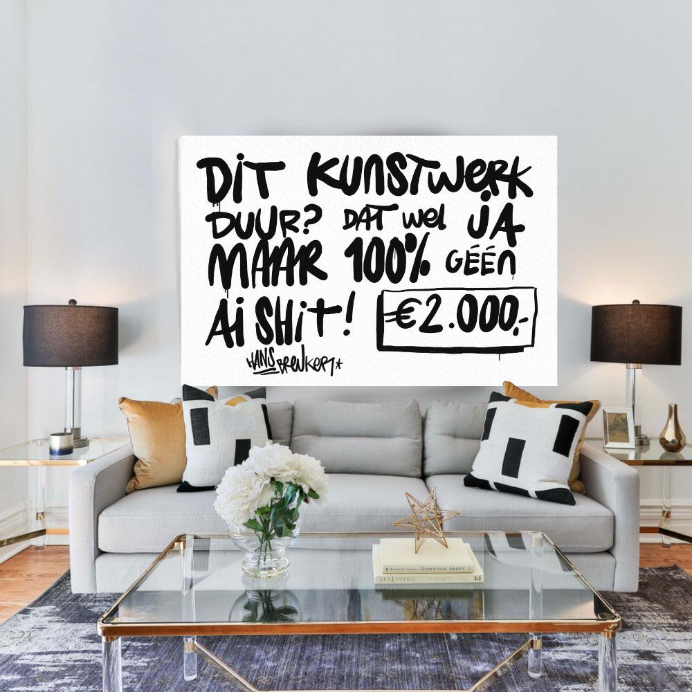 Geen AI. 120 x 90 cm. - Hans Breuker