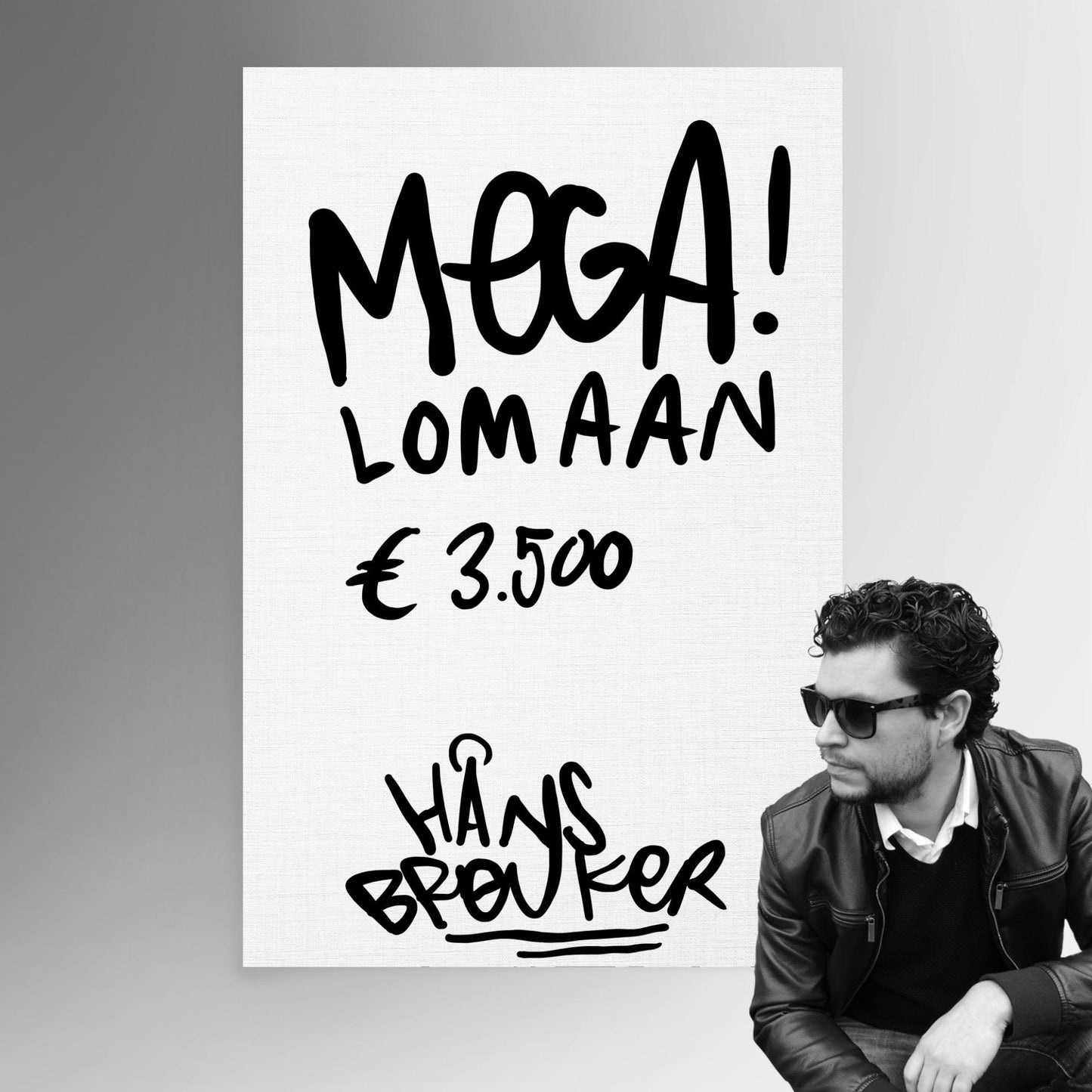 MEGA! Lomaan 80 x 120 cm. 1 stuk beschikbaar. - Hans Breuker